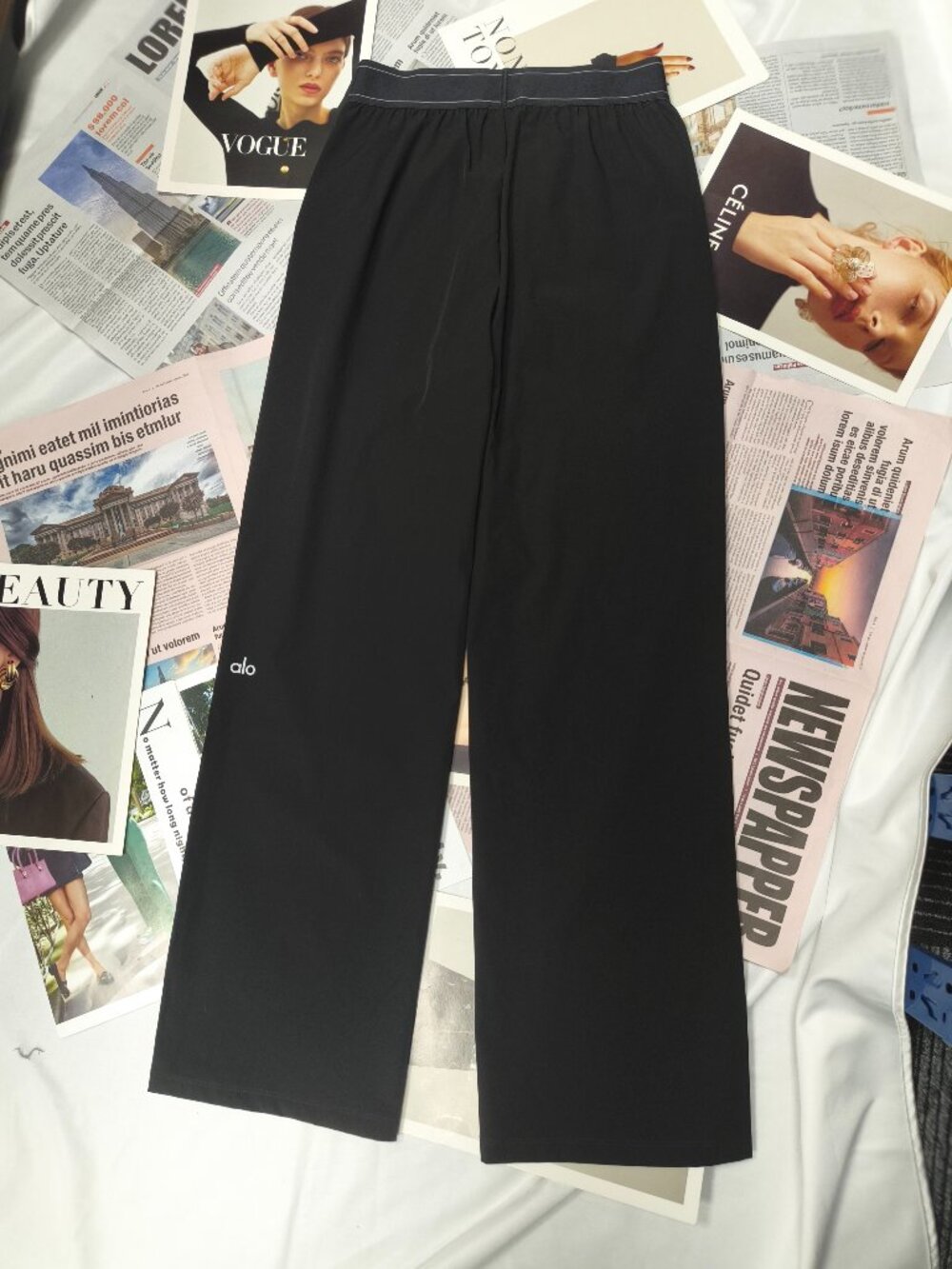 📍Brand New Alo Yoga Regular Black Trouser Women's Pants 30" Inseam🍬 - Picture 4 of 8